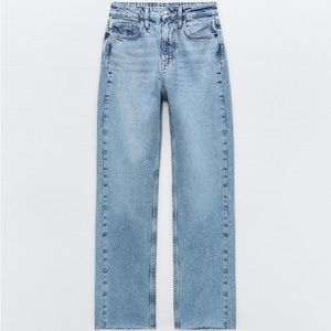 Zara high waisted straight leg jeans